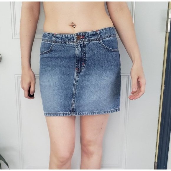 Y2K l.e.i Denim‎ Mini Skirt - Picture 1 of 4